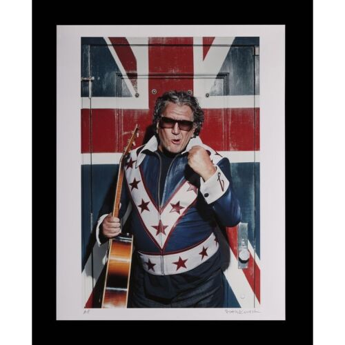 385. STEVE JONES - Artist's Proof Union Jack Portrait Print by Scarlet Page, 2014