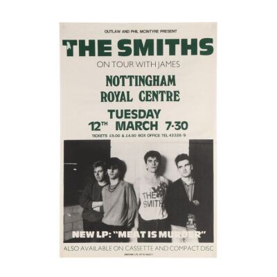 396. THE SMITHS - 1985 Nottingham Royal Centre Concert Poster