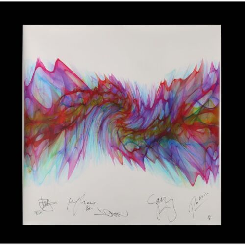 398. SNOW PATROL - Gary Lightbody, Paul Wilson, Jonny Quinn, Nathan Connolly and Tom Simpson-Autographed "Chasing Cars" Limited Edition Print by Tim Wakefield, 2008