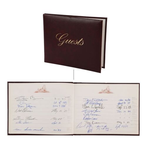 419. VARIOUS ARTISTS - Guests Music Studio Book Containing Various Autographs