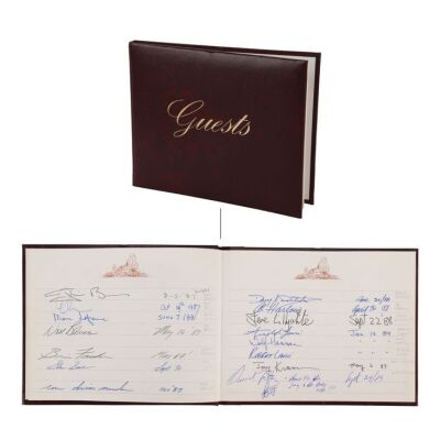 419. VARIOUS ARTISTS - Guests Music Studio Book Containing Various Autographs