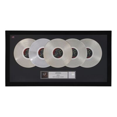 487. Don't Look Back in Anger Five Platinum Disc Award Presented to Owen Morris ### OASIS