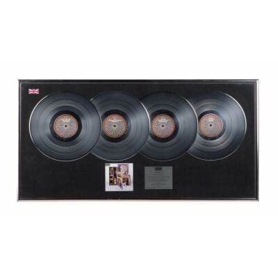 493. The Zak Starkey Collection: Stop the Clocks Multi-Platinum Presentation Disc Autographed by Zak Starkey and Andy Bell ### OASIS