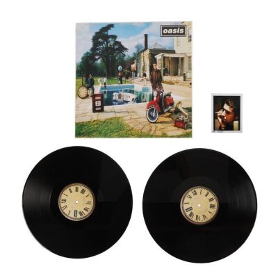 505. Be Here Now Outtake Liam Gallagher Polaroid and First Pressing Vinyl ### OASIS