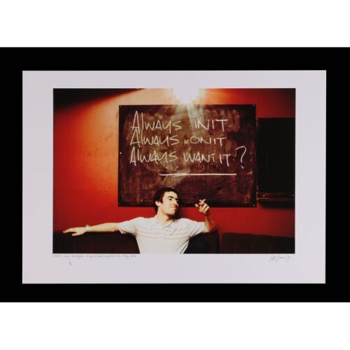 508. The Rockarchive Collection: Limited Edition Liam Gallagher Chalkboard Print by Jill Furmanovsky, King's Cross, 1997 ### OASIS