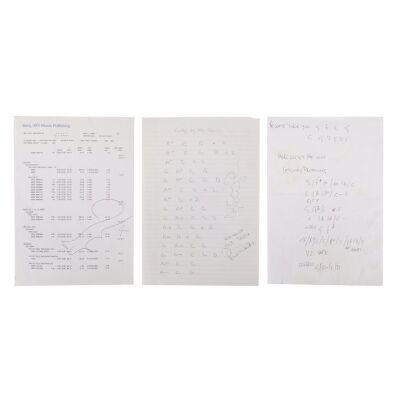 519. One Noel Gallagher Handwritten Chord Sheet, and Noel Gallagher-Autographed Chord Sheet and Royalty Statement ### NOEL GALLAGHER