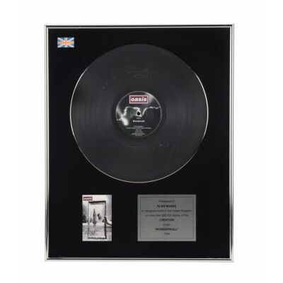 563. Wonderwall Platinum Disc Award Presented to Alan McGee ### OASIS