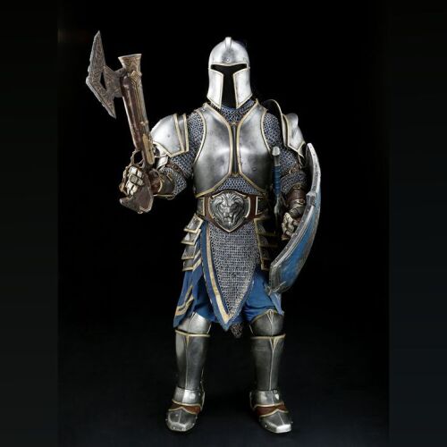 Lot #512 - Alliance Foot Soldier Armor with Sword, Shield, and Hand Cannon ### WARCRAFT (2016)