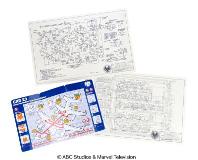 Lot #6: The Bus Safety Card with Two Stark Industries Schematics ### MARVEL'S AGENTS OF S.H.I.E.L.D. (2013-2020)
