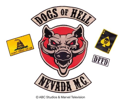 Lot #16: Set of Six Dogs of Hell Patches ### MARVEL'S AGENTS OF S.H.I.E.L.D. (2013-2020)
