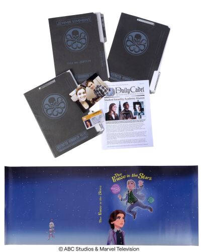 Lot #30: Jemma Simmons' S.H.I.E.L.D. and HYDRA Ephemera with HYDRA Files on Phil Coulson and Melinda May ### MARVEL'S AGENTS OF S.H.I.E.L.D. (2013-2020)