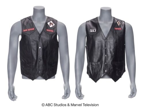 Lot #41: Rooster and Dirtbag's Dogs of Hell Vests ### MARVEL'S AGENTS OF S.H.I.E.L.D. (2013-2020)
