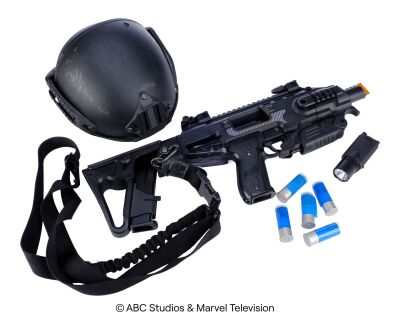 Lot #43: Battle-Damaged I.C.E.R. Pistol Carbine with S.H.I.E.L.D. Tactical Accessories ### MARVEL'S AGENTS OF S.H.I.E.L.D. (2013-2020)