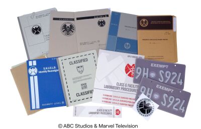 Lot #48: Rebecca Stevens' T.A.H.I.T.I. File Folder and Four Class G Signs with Additional S.H.I.E.L.D. Ephemera ### MARVEL'S AGENTS OF S.H.I.E.L.D. (2013-2020)