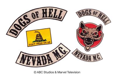Lot #51: Set of Six Dogs of Hell Patches ### MARVEL'S AGENTS OF S.H.I.E.L.D. (2013-2020)