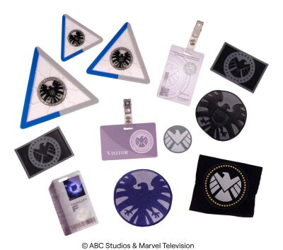 Lot #60: Set of 12 S.H.I.E.L.D. Costume and Set Accessories ### MARVEL'S AGENTS OF S.H.I.E.L.D. (2013-2020)