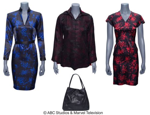 Lot #65: Raina's Set of Costume Components and Purse ### MARVEL'S AGENTS OF S.H.I.E.L.D. (2013-2020)