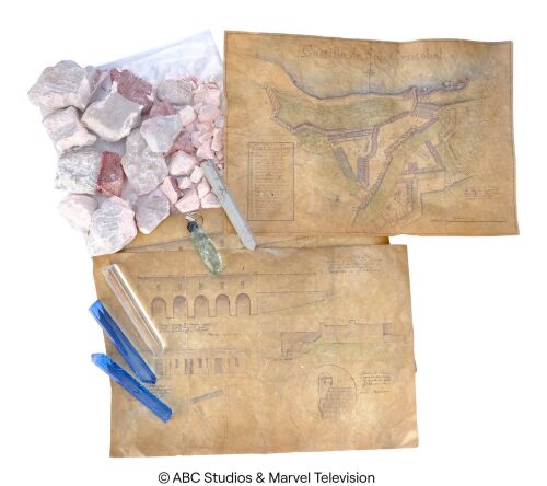 Lot #72: Collection of Di'Alla Fragments, Terrigen Crystals, and Castillo de San Cristobal Maps ### MARVEL'S AGENTS OF S.H.I.E.L.D. (2013-2020)