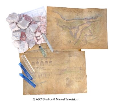 Lot #72: Collection of Di'Alla Fragments, Terrigen Crystals, and Castillo de San Cristobal Maps ### MARVEL'S AGENTS OF S.H.I.E.L.D. (2013-2020)