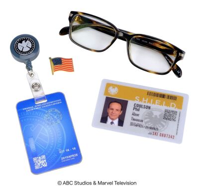 Lot #75: Phil Coulson's Eyeglasses, S.H.I.E.L.D. ID, and Pin with Additional Badge ### MARVEL'S AGENTS OF S.H.I.E.L.D. (2013-2020)