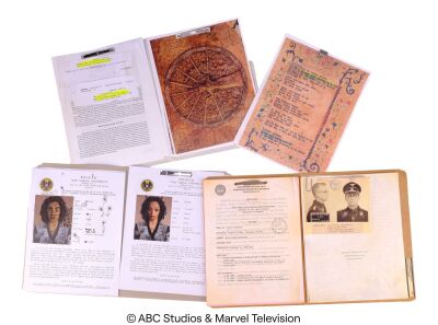Lot #78: S.H.I.E.L.D.'s Raina, Daniel Whitehall, and Dr. Marcus Benson File Folders ### MARVEL'S AGENTS OF S.H.I.E.L.D. (2013-2020)