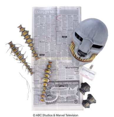 Lot #94: Mike "Deathlok" Peterson's Set of Cybertek Ephemera with Stunt Watchdog Mask ### MARVEL'S AGENTS OF S.H.I.E.L.D. (2013-2020)