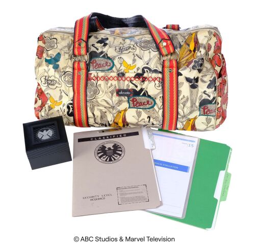 Lot #108: Daisy Johnson's Duffle Bag, S.H.I.E.L.D. Box, and File Folders ### MARVEL'S AGENTS OF S.H.I.E.L.D. (2013-2020)