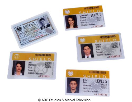 Lot #116: Set of Five Key Cast S.H.I.E.L.D. IDs ### MARVEL'S AGENTS OF S.H.I.E.L.D. (2013-2020)