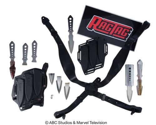 Lot #124: Anton "Superior" Ivanov's Set of Throwing Knife Accessories with "Ragtag" Production Placard ### MARVEL'S AGENTS OF S.H.I.E.L.D. (2013-2020)