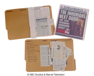 Lot #126: The Inhumans Next Door HYDRA Observer Newspaper with 16 Key Character Newspaper Clippings ### MARVEL'S AGENTS OF S.H.I.E.L.D. (2013-2020)
