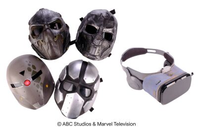 Lot #136: Set of Five Kitson Alien Masks ### MARVEL'S AGENTS OF S.H.I.E.L.D. (2013-2020)