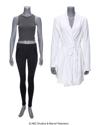 Lot #142: Daisy Johnson's "Self Control" Bathrobe and Workout Costume ### MARVEL'S AGENTS OF S.H.I.E.L.D. (T.V. SERIES, 2013 - 2020)/MARVEL'S AGENTS OF S.H.I.E.L.D.: SLINGSHOT (T.V. SERIES, 2016)