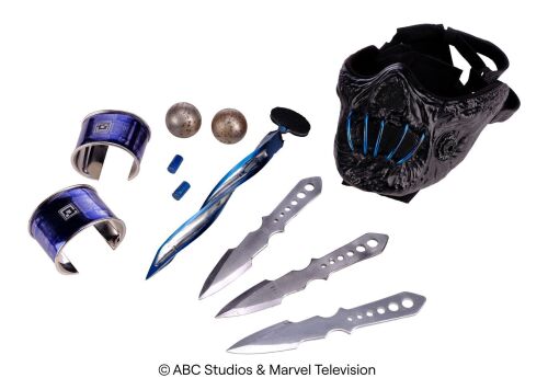 Lot #160: Anton "Superior" Ivanov's Throwing Knives and Sinara's Kree Spheres with Remorath and Shrike Accessories ### MARVEL'S AGENTS OF S.H.I.E.L.D. (2013-2020)