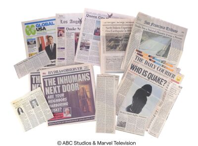 Lot #163: Set of 15 Newspaper Components ### MARVEL'S AGENTS OF S.H.I.E.L.D. (2013-2020)