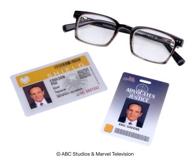 Lot #178: Phil Coulson's S.H.I.E.L.D. ID and Glasses with "Eric Greene" ID ### MARVEL'S AGENTS OF S.H.I.E.L.D. (2013-2020)