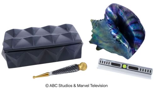 Lot #182: Kasius' Light-Up Inhuman Inhibitor, Xandarian Snail Shell, and Odium Vial with The Vicar's Terrigen Box ### MARVEL'S AGENTS OF S.H.I.E.L.D. (2013-2020)
