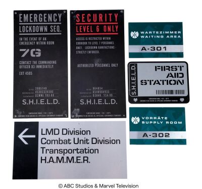 Lot #189: Collection of S.H.I.E.L.D. Signage ### MARVEL'S AGENTS OF S.H.I.E.L.D. (2013-2020)