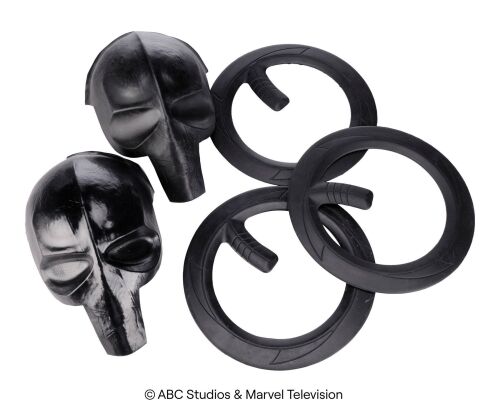 Lot #199: Set of Ruby Hale's Prototype Super Masks and Chakrams ### MARVEL'S AGENTS OF S.H.I.E.L.D. (2013-2020)