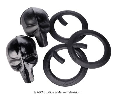 Lot #199: Set of Ruby Hale's Prototype Super Masks and Chakrams ### MARVEL'S AGENTS OF S.H.I.E.L.D. (2013-2020)