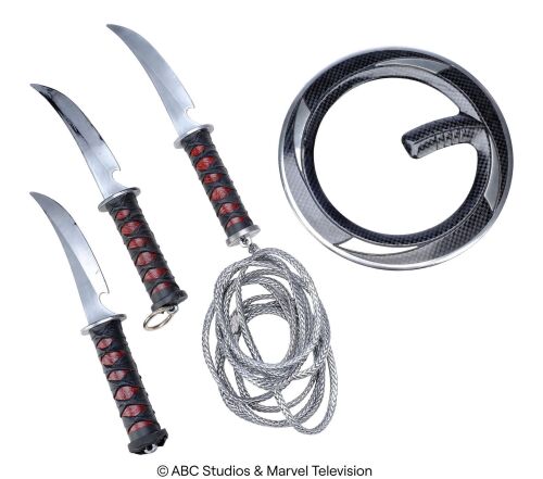 Lot #222: Ruby Hale's Stunt Chakram and Knives ### MARVEL'S AGENTS OF S.H.I.E.L.D. (2013-2020)