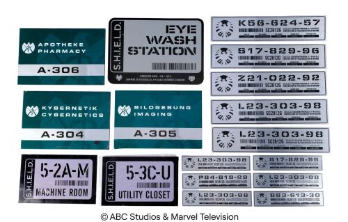 Lot #234: Set of 15 S.H.I.E.L.D. Facility Signs ### MARVEL'S AGENTS OF S.H.I.E.L.D. (2013-2020)