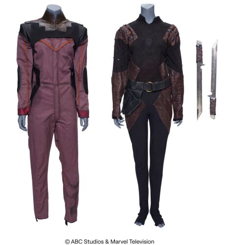 Lot #238: Izel's Pair of Costumes with Separated Swords ### MARVEL'S AGENTS OF S.H.I.E.L.D. (2013-2020)
