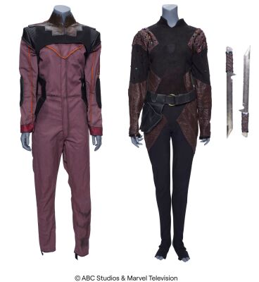 Lot #238: Izel's Pair of Costumes with Separated Swords ### MARVEL'S AGENTS OF S.H.I.E.L.D. (2013-2020)