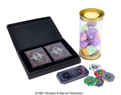 Lot #260: Toad's Jar of "Puffies" with Kitson Casino Accessories and Season 6 Playing Cards Crew Gift ### MARVEL'S AGENTS OF S.H.I.E.L.D. (2013-2020)
