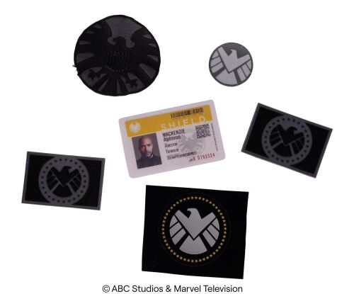 Lot #266: Alphonso "Mack" Mackenzie's "Director" S.H.I.E.L.D. ID with Five S.H.I.E.L.D. Patches ### MARVEL'S AGENTS OF S.H.I.E.L.D. (2013-2020)