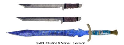 Lot #267: Sarge's Sword and Izel's Separated Swords ### MARVEL'S AGENTS OF S.H.I.E.L.D. (2013-2020)