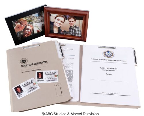 Lot #271: Leo Fitz and Jemma Simmons' Framed Photographs with S.H.I.E.L.D. IDs and Academy Files ### MARVEL'S AGENTS OF S.H.I.E.L.D. (2013-2020)