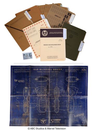 Lot #284: Howard Stark's "Blinding Device" Schematic with "Alien Commies from the Future!" Area 51 Ephemera ### MARVEL'S AGENTS OF S.H.I.E.L.D. (2013-2020)