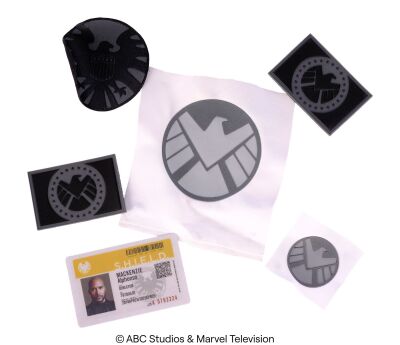 Lot #298: Alphonso "Mack" Mackenzie's "Director" S.H.I.E.L.D. ID with Five S.H.I.E.L.D. Patches ### MARVEL'S AGENTS OF S.H.I.E.L.D. (2013-2020)