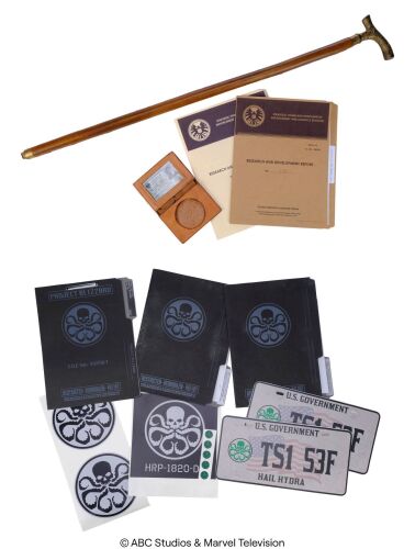 Lot #300: Set of Daniel Sousa's Accessories with HYDRA Ephemera ### MARVEL'S AGENTS OF S.H.I.E.L.D. (2013-2020)